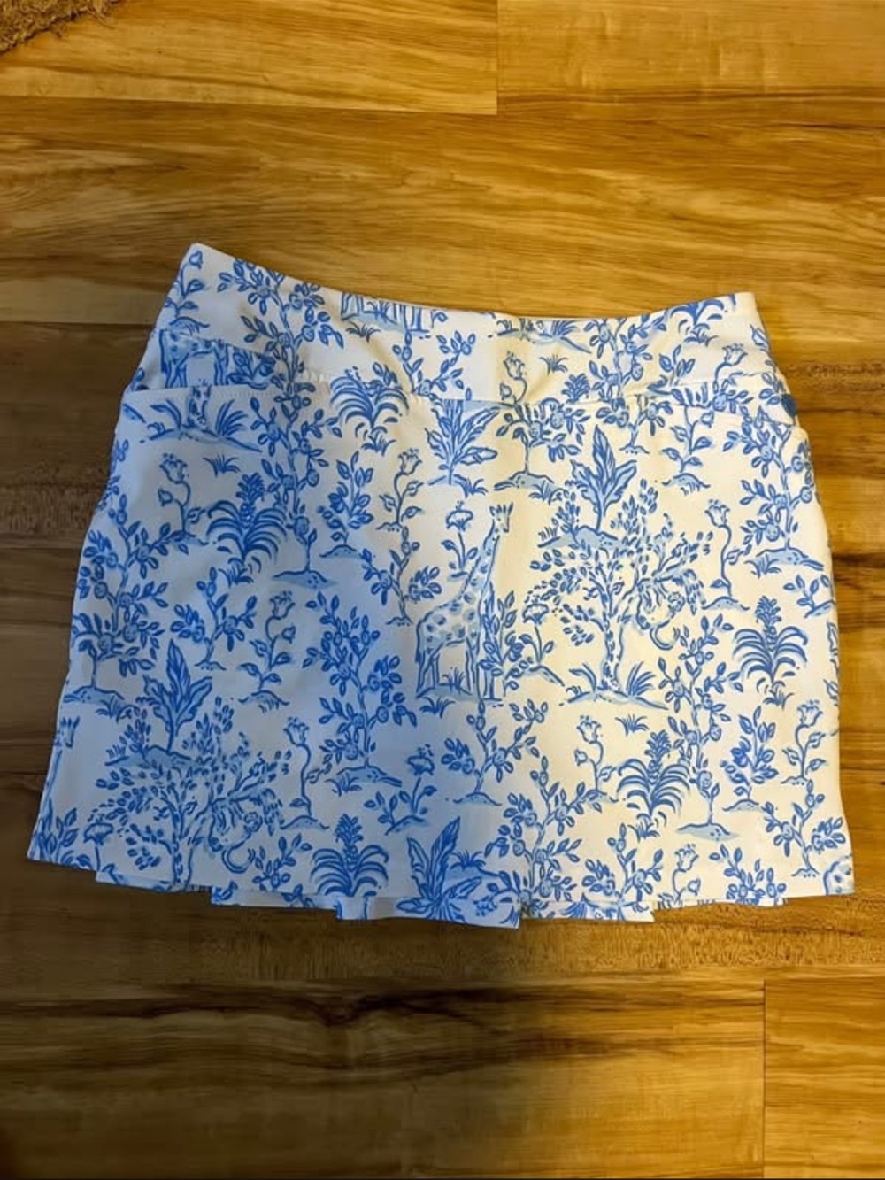 Lilly Pulitzer Blue and White Toile skort